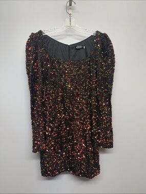 Miss Ord Black Sequin Mini Dress